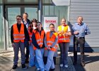 Gruppe vor Gewerbeaufsichtsamt in Coburg