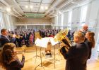 Rekkenze Brass, Blechbläserquintett der Hofer Symphoniker, begleiteten den Festakt musikalisch