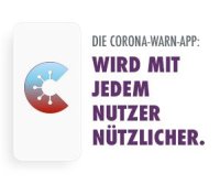 Werbung für Corona-Warn-App der Bundesregierung