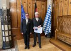 Regierungspräsident von Oberfranken Florian Luderschmid und 1. Bürgermeister Bernhard Storath, Ebensfeld