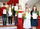 Von links nach rechts:
 Felix Hübsch (Mittelschule Weidenberg), Andrej Vidovic (Albert-Schweitzer-Mittelschule), Sarah Opel (Sebastian-Kneipp-MS Bad Berneck), Violetta Graf (Albert-Schweitzer-Mittelschule), Kevin Kowald (MS Bayreuth-St. Georgen), Greta Rohack (MS Bayreuth-St. Georgen), Philipp Schenkel (Gesamtschule Hollfeld), Lisa Scholz (Mittelschule Weidenberg) und Fiona Männlein (Gesamtschule Hollfeld). 
Nicht auf dem Foto: Indira Agic (Sebastian-Kneipp-MS Bad Berneck). 
