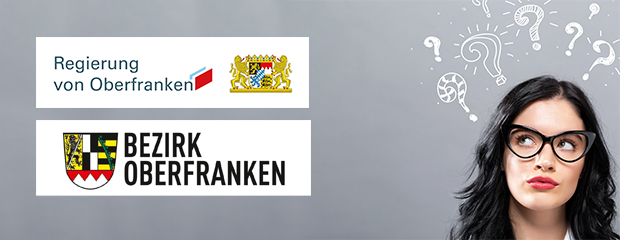 Regierung von Oberfranken und Bezirk Oberfranken werden oft verwechselt Logos von Regierung von Oberfranken und Bezirk Oberfranken